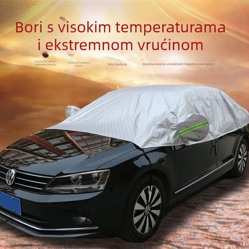 Pokrov za auto, aluminijska folija, univerzalna prilagodba, prilagodljiva obrada, Han Fan Vision