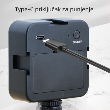 Prijenosno fotografijsko svjetlo – 120 LED, 6500K, promjenjiva svjetlina i boja, USB punjenje