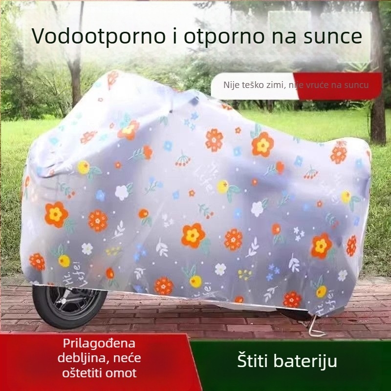 Pokrov za električne motocikle i bicikle (vodootporan, otporan na prašinu, UV zaštita, univerzalno za četiri sezone, zadebljani)