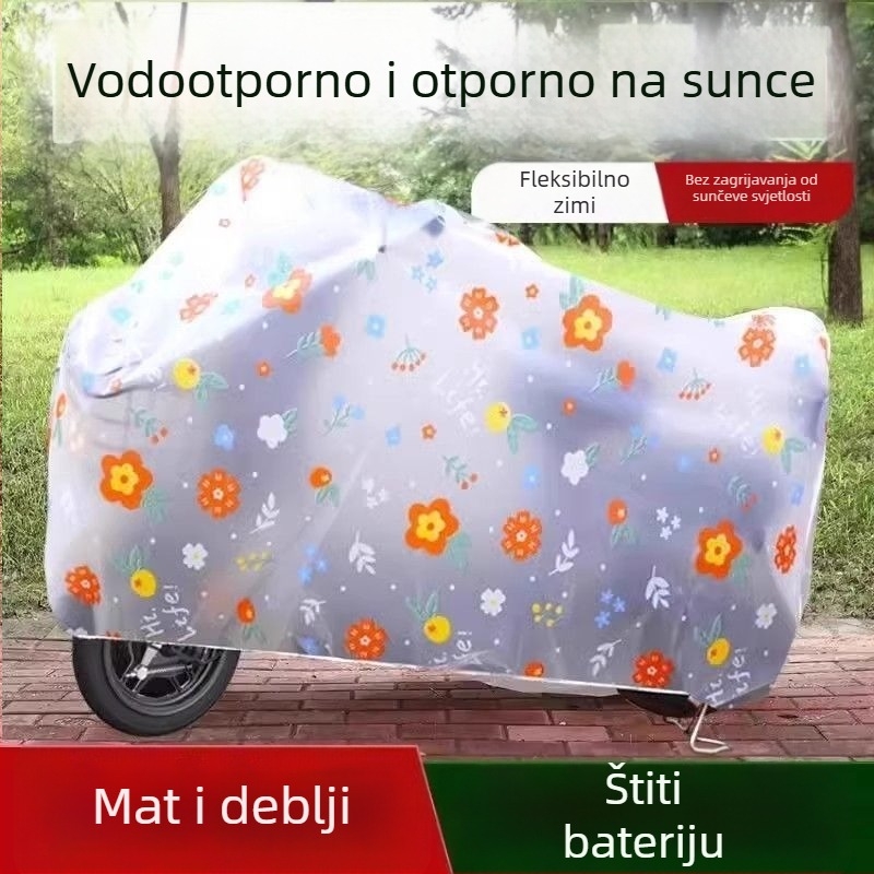 Pokrov za električne motocikle i bicikle (vodootporan, otporan na prašinu, UV zaštita, univerzalno za četiri sezone, zadebljani)
