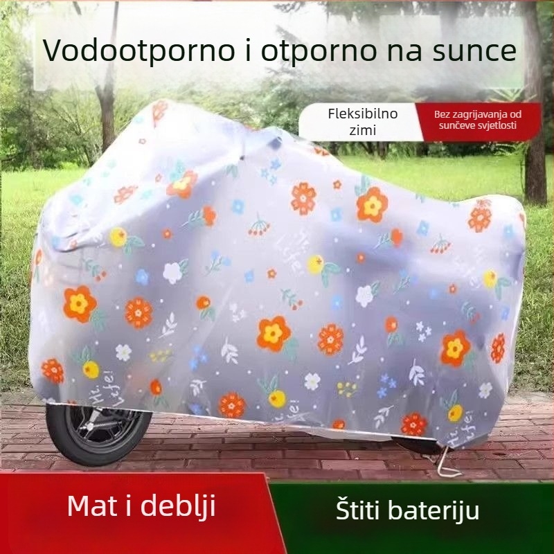 Pokrov za električne motocikle i bicikle (vodootporan, otporan na prašinu, UV zaštita, univerzalno za četiri sezone, zadebljani)