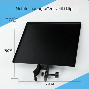 Kondenzatorski mikrofon stolni stalak s ladicom za zvučnu karticu i policom za pohranu, model YH-02, branda With Constant Technology