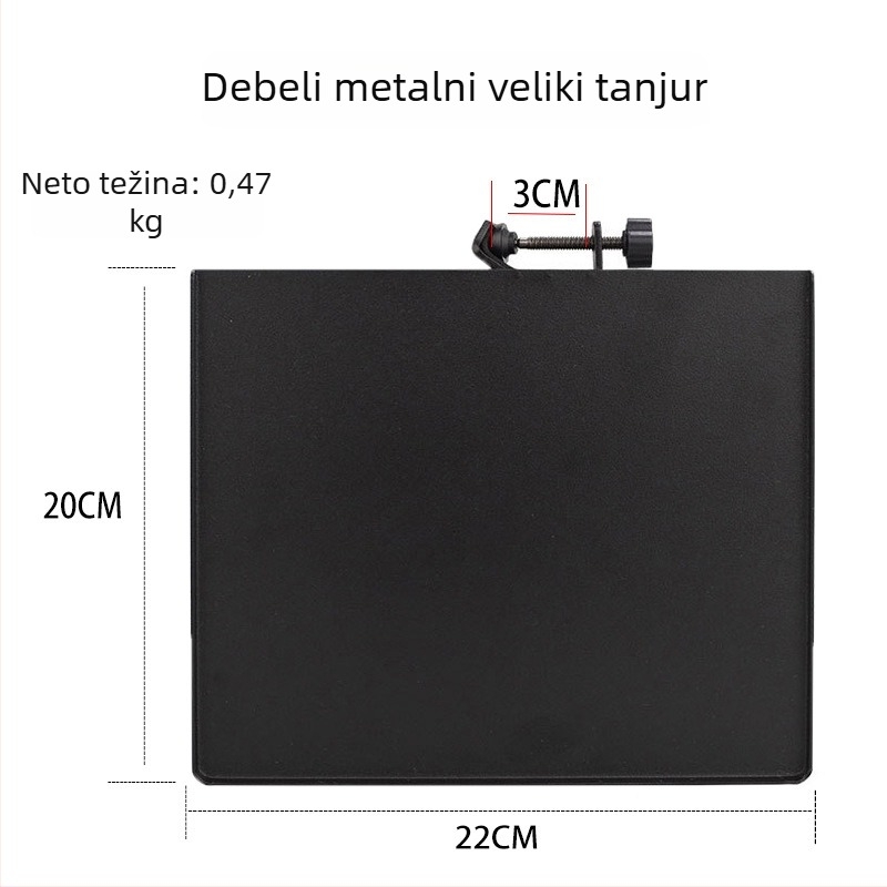 Kondenzatorski mikrofon stolni stalak s ladicom za zvučnu karticu i policom za pohranu, model YH-02, branda With Constant Technology
