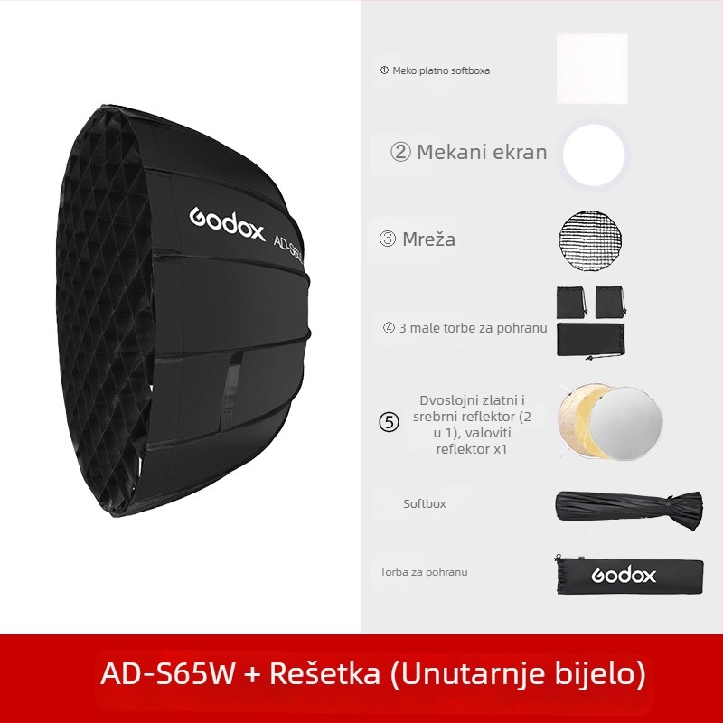 Soft light box AD-S85S od God cow, kompatibilan s AD400, materijal: Flocking