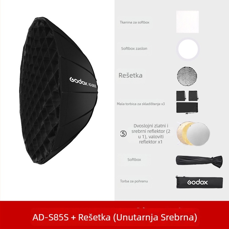 Soft light box AD-S85S od God cow, kompatibilan s AD400, materijal: Flocking