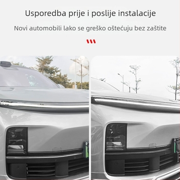 Ideal L6L7L8L9 prednja ukrasna traka branika, ABS materijal, bez prilagođavanja, kompatibilno s modelima L6L7L8L9