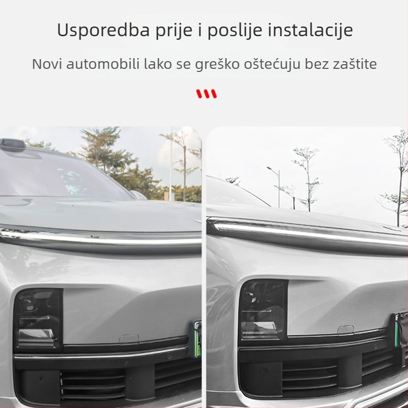 Ideal L6L7L8L9 prednja ukrasna traka branika, ABS materijal, bez prilagođavanja, kompatibilno s modelima L6L7L8L9