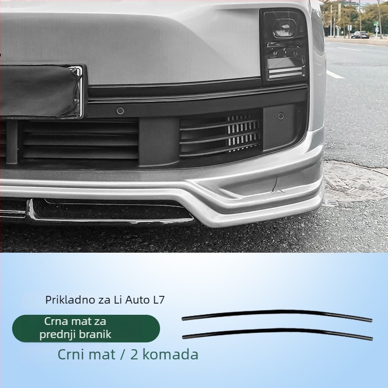 Ideal L6L7L8L9 prednja ukrasna traka branika, ABS materijal, bez prilagođavanja, kompatibilno s modelima L6L7L8L9
