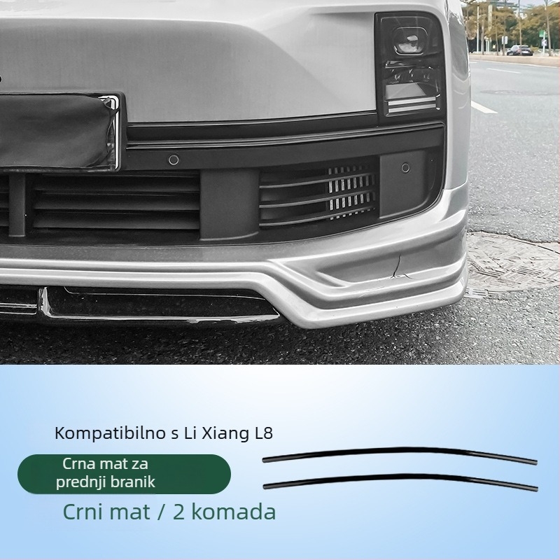 Ideal L6L7L8L9 prednja ukrasna traka branika, ABS materijal, bez prilagođavanja, kompatibilno s modelima L6L7L8L9