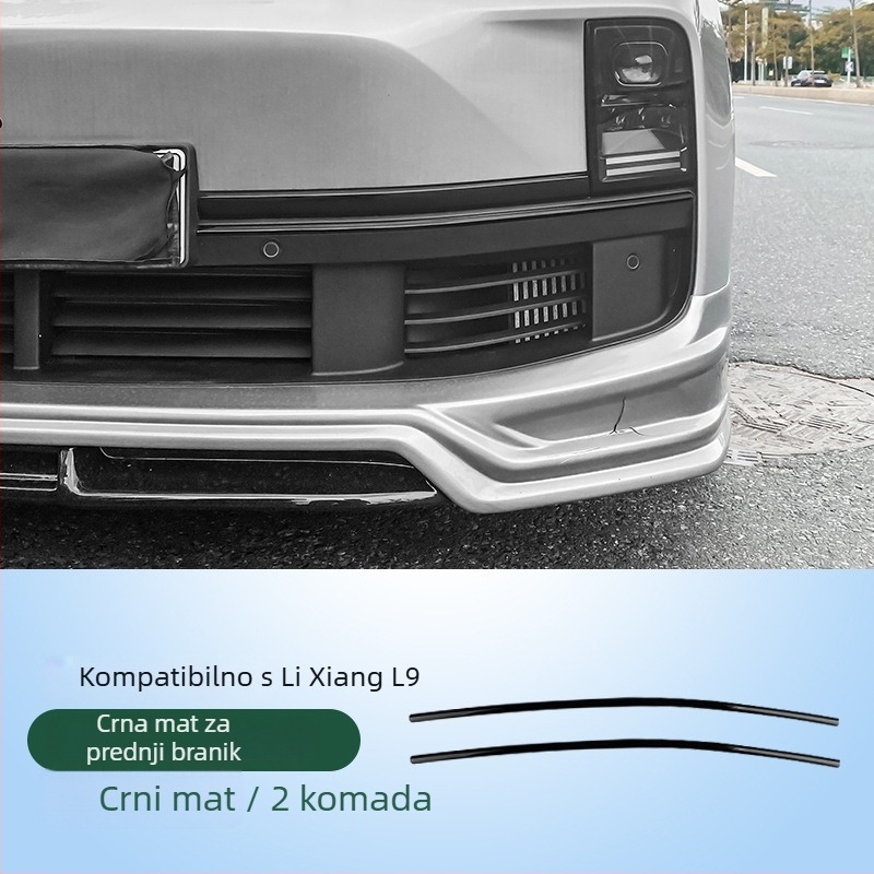 Ideal L6L7L8L9 prednja ukrasna traka branika, ABS materijal, bez prilagođavanja, kompatibilno s modelima L6L7L8L9