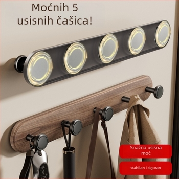 Hak za vrata sa vakuumskim čašama – bez bušenja, teška nosivost, ABS materijal, za vrata i prozore, ulazni hodnik i spavaća soba, Dimitro