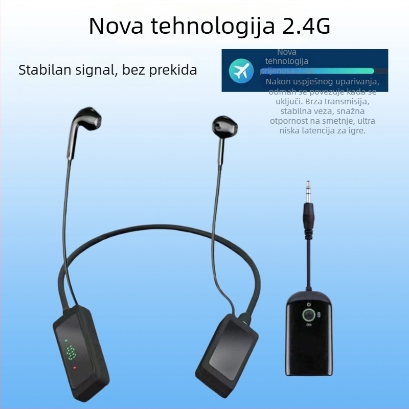 Bežične slušalice za nadzor uživo – veza 1 na 2, Bluetooth 5.3, trajanje baterije 3–6 sati, frekvencijski raspon 20 Hz–20 kHz