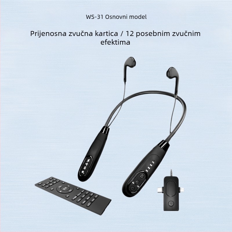 Bežične slušalice za nadzor uživo – veza 1 na 2, Bluetooth 5.3, trajanje baterije 3–6 sati, frekvencijski raspon 20 Hz–20 kHz