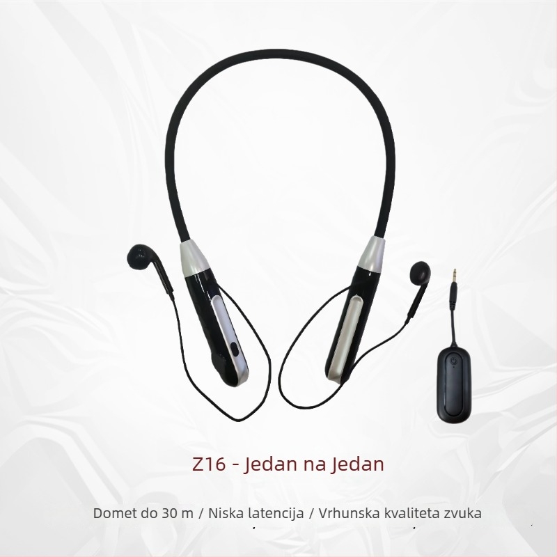 Bežične slušalice za nadzor uživo – veza 1 na 2, Bluetooth 5.3, trajanje baterije 3–6 sati, frekvencijski raspon 20 Hz–20 kHz
