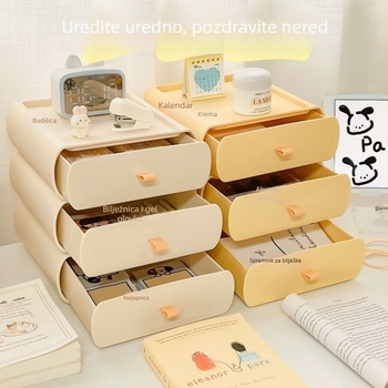 Izvučni stolni organizator za uredske potrepštine, PP plastika, 18L, model SNH-0050