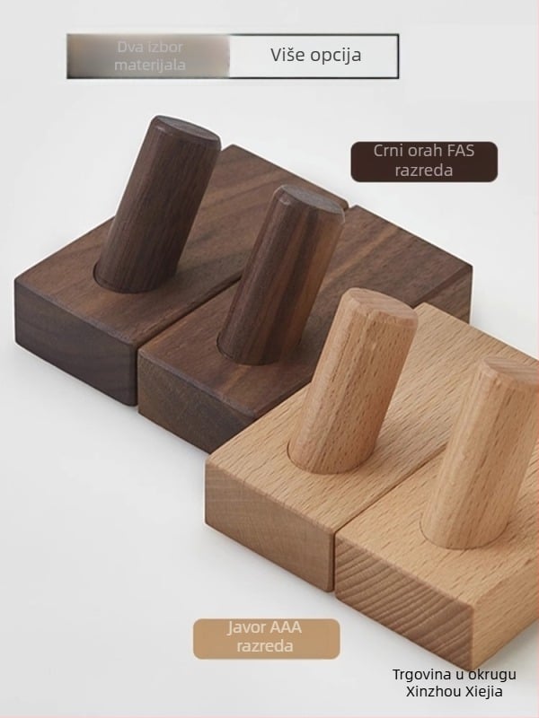 Drvena vješalica za kapute, postavljena iza vrata, zidno skladištenje, Model MZGG00