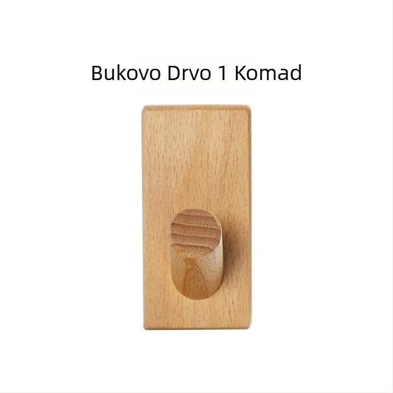 Drvena vješalica za kapute, postavljena iza vrata, zidno skladištenje, Model MZGG00