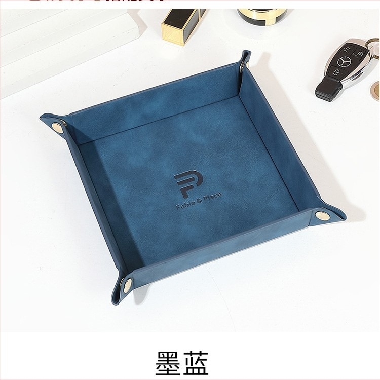 PU kožna kutija za pohranu nakita, sklopiva, kapacitet 1 L, otvoreni vrh, mogućnost slaganja