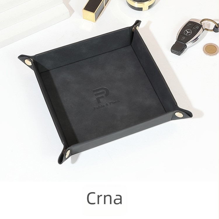 PU kožna kutija za pohranu nakita, sklopiva, kapacitet 1 L, otvoreni vrh, mogućnost slaganja