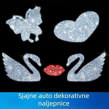 Naljepnica s karikaturalnim motivom, kristalno staklo, ljepilo za jednostavnu primjenu dekorativni sloj (Brand: Bright Flash; Materijal: Rhinestone glass; Ugradnja: Ljepilo; Vzor: Karikatura)