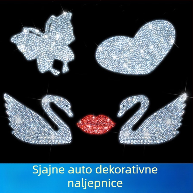 Naljepnica s karikaturalnim motivom, kristalno staklo, ljepilo za jednostavnu primjenu dekorativni sloj (Brand: Bright Flash; Materijal: Rhinestone glass; Ugradnja: Ljepilo; Vzor: Karikatura)