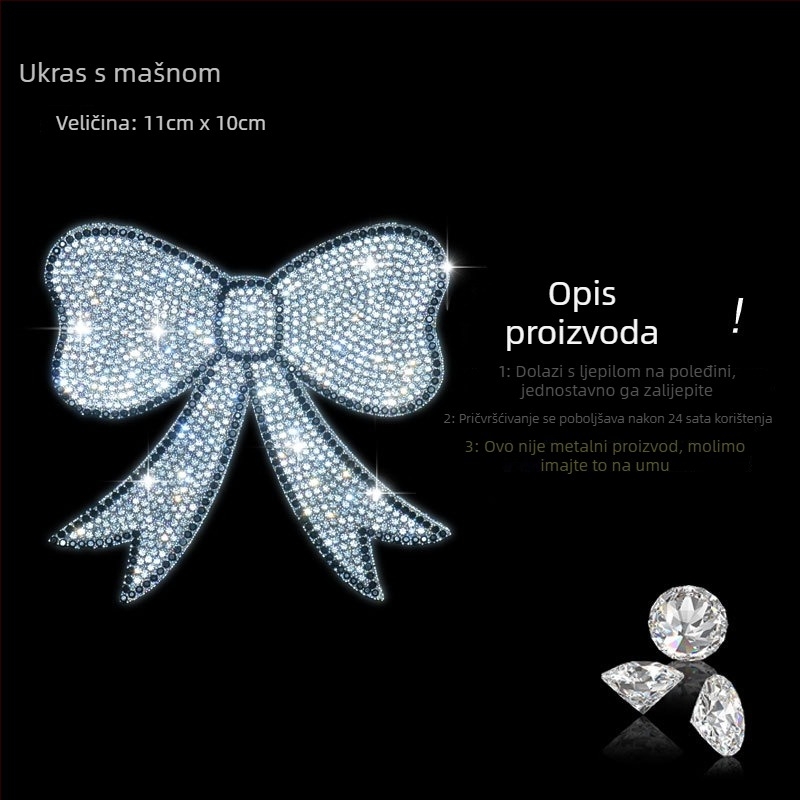 Naljepnica s karikaturalnim motivom, kristalno staklo, ljepilo za jednostavnu primjenu dekorativni sloj (Brand: Bright Flash; Materijal: Rhinestone glass; Ugradnja: Ljepilo; Vzor: Karikatura)