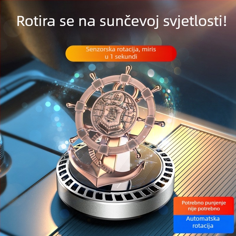 Card Pie Difuzor aromaterapije za automobilsko sjedalo — solarno napajanje, montirano na sjedalo, dizajn inspiriran kapetanom