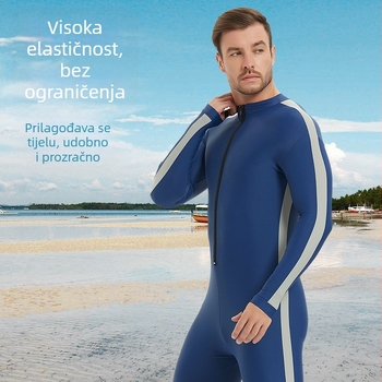 Unisex Lycra ronilački jednodijelni kostim, brzosušeći, jednobojni, pogodan za ronjenje i vodene sportove
