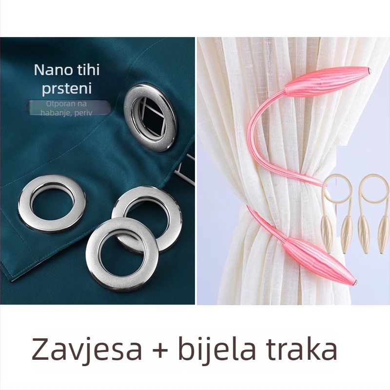 Tip: dodaci za zavjese prstenove; Materijal: svila; Stil: univerzalan