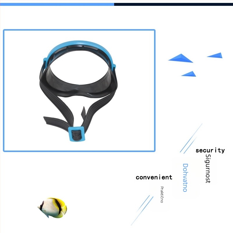 Dječje plivačke naočale s staklenim lećama, težina 175 g