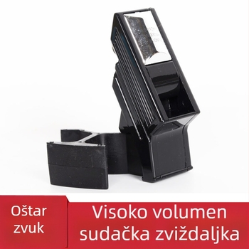 Piskalica s klipsom za prst, PVC, visok volumen zvuka, namijenjena sucima nogometa, košarke i odbojke