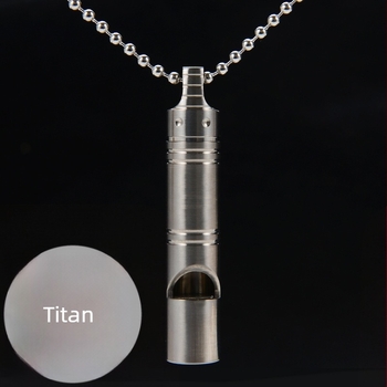 Piskaljka od titanijske legure – visoka decibelna glasnoća, spašavanje u divljini, sudac i kućni ljubimac s privjeskom za ključeve