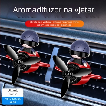 Automobilski aromaterapijski difuzor s klipom za ventilaciju – jasmin miris, 5-10 ml, plastika, trajanje 16–30 dana
