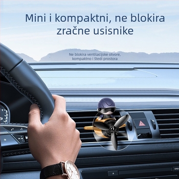 Automobilski aromaterapijski difuzor s klipom za ventilaciju – jasmin miris, 5-10 ml, plastika, trajanje 16–30 dana