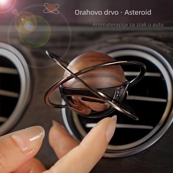 Auto aromaterapijski difuzor s drvenim držačem, klipom za zračni otvor, prilagodljiv (5 ml ili manje, drveni miris, volatilnost 61–90 dana, rok trajanja 1 godina)