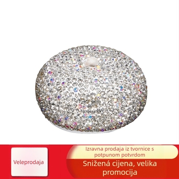Ukras za središnju konzolu automobila, baza s gypsophilom, jednostavan DIY dizajn, mekana keramika