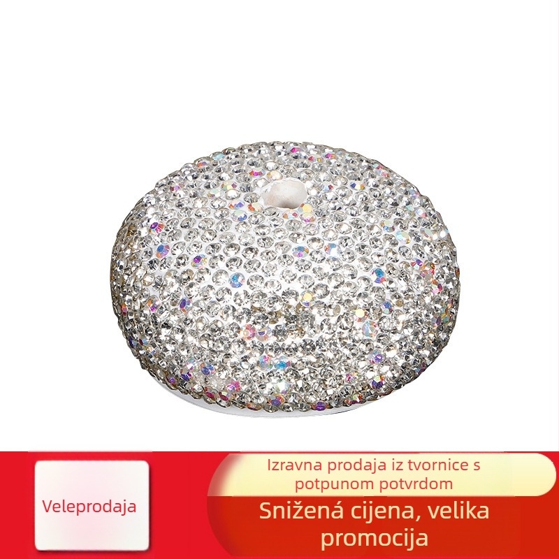 Ukras za središnju konzolu automobila, baza s gypsophilom, jednostavan DIY dizajn, mekana keramika