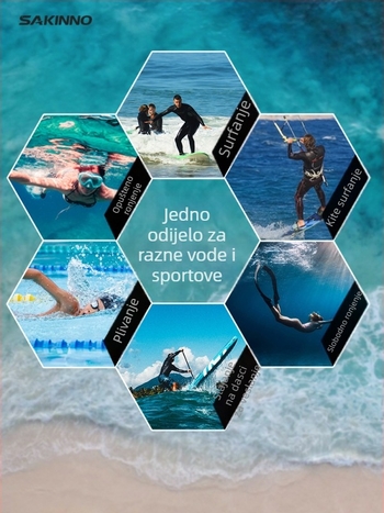 2mm set za ronjenje za parove – gornji dio s kratkim rukavima i kratke hlače, brzo sušenje, toplina, zaštita od sunca, unisex