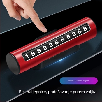 Metalni držač privremenog parkirnog broja za automobil – Runner, model 123