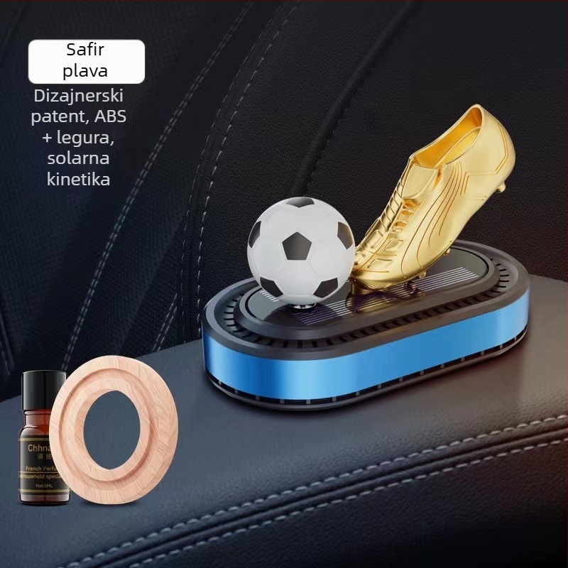 Auto aromaterapijski ukras i držač parfema, metal, 5–10 ml, miris frezije s oceanskim nijansama, montaža na sjedalu