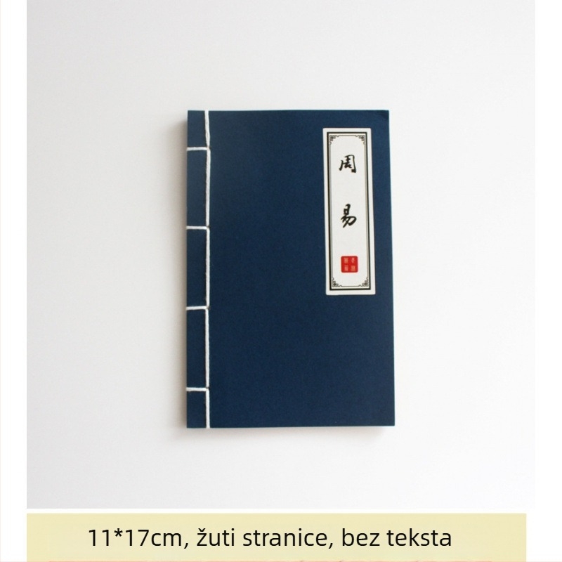 Rekvizit za fotografiju u kineskom stilu: lažna starinska knjiga za ukras, vezana koncem, retro dizajn