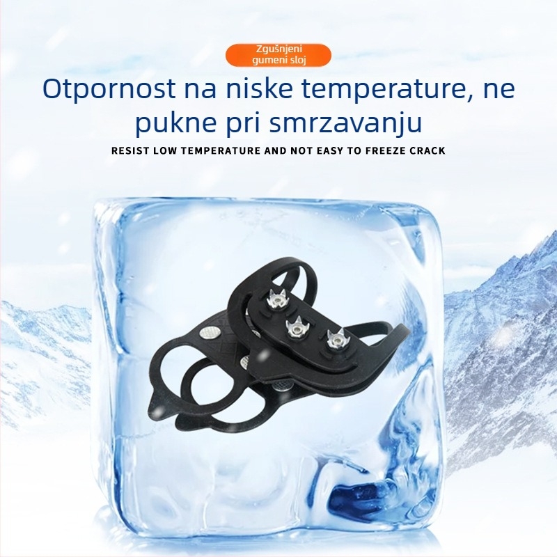Ice Claws s 8 zubima za cipele — PE materijal, protuklizno za planinarenje