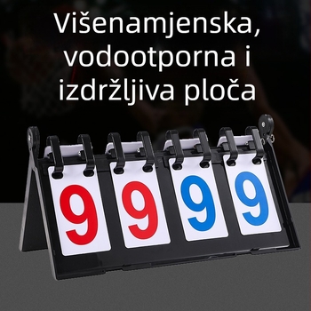ABS ploča za rezultat, 22 komada, za ploču rezultata i zamjene/taktička ploča, za razne sportove