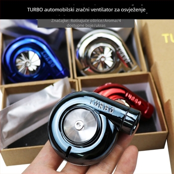 Auto difuzor za aromu za zračni otvor Turbina - ABS, 23 g, rok trajanja 3 godine, ugradnja u zračni otvor, funkcije: dekoracija, aromatiziranje, uklanjanje mirisa