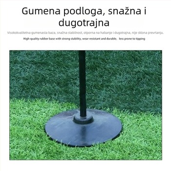 Trening maneken za obranu u košarci, s podesivom visinom i pokretnim rukama — konstrukcija od gume, metala i poliestera; Crown marka