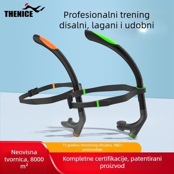 Cijev za disanje za šnorkanje i slobodno ronjenje – THENICE, profesionalni trening set, za odrasle i djecu, materijali: silikon/PP/TPV