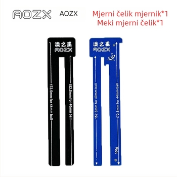 Metalni mjerač visine mreže za stolni tenis i mjerač debljine gume