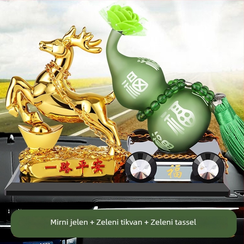 Držač automobilske aromatizacije — moderan dizajn, ekološka smola, oblik jelena i kalabasa, aromaterapija