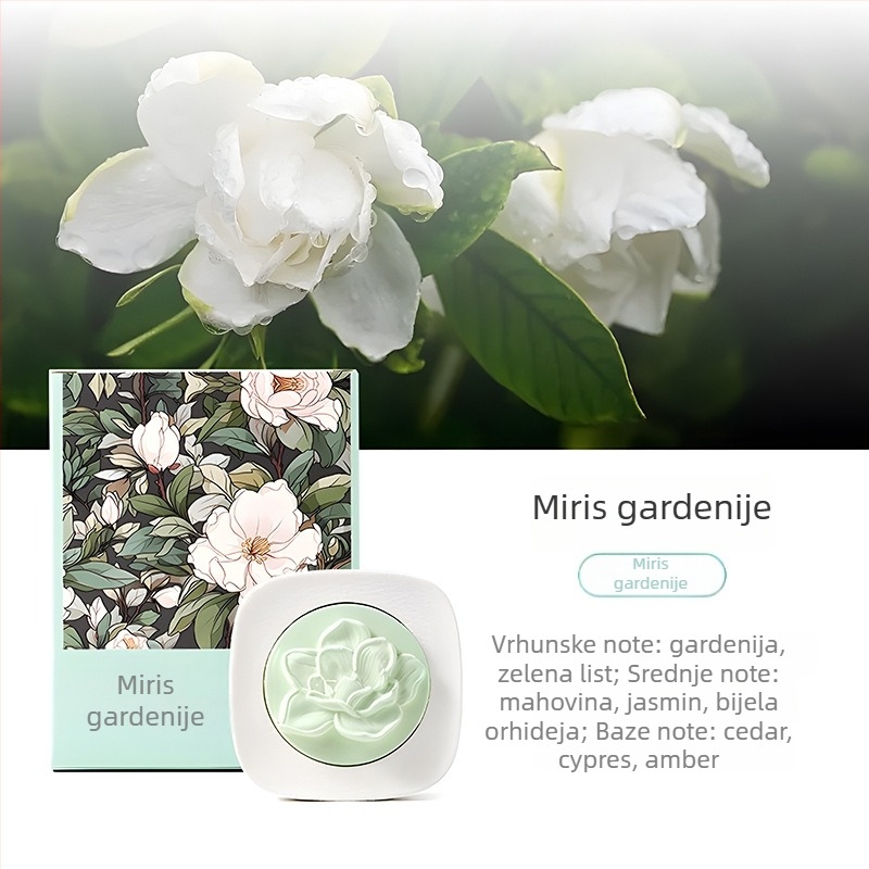 Automobilski difuzor kamen od gipsa, cvjetni miris, 10–20 ml, isparavanje 31–60 dana