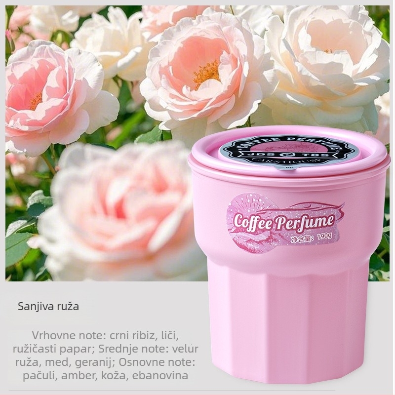 Automobilski balzam za aromu s Gardenia mirisom, zapreminom 50–100 ml, vrijeme isparavanja 31–60 dana, pričvršćivanje na sjedalo, plastični